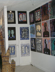 Intérieur de la galerie au 46 rue Dufour à Mâcon